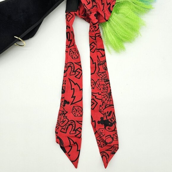 Disney Parks Rebel Goofy Mohawk Bandana Hat One Size Adult Green Blue Faux Hair main image 4